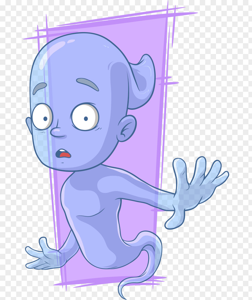Vector Blue Ghost Cartoon Stock Illustration Royalty-free PNG
