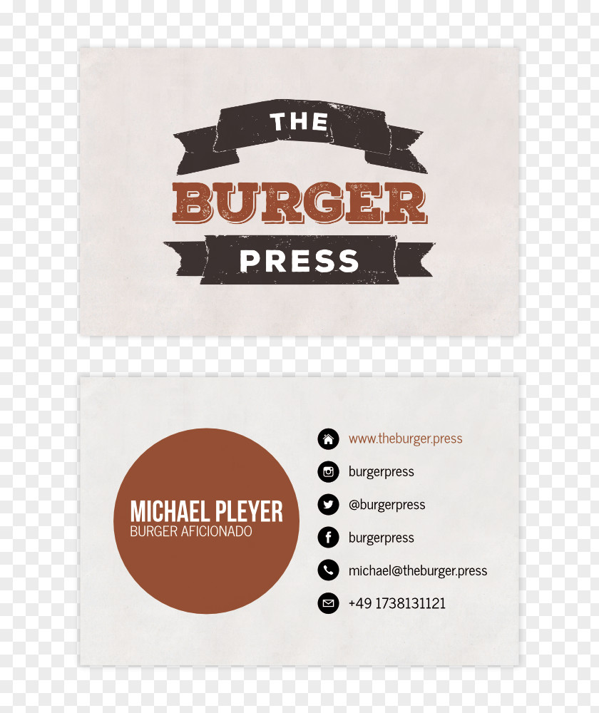 Burger Postcard Logo Label Font PNG