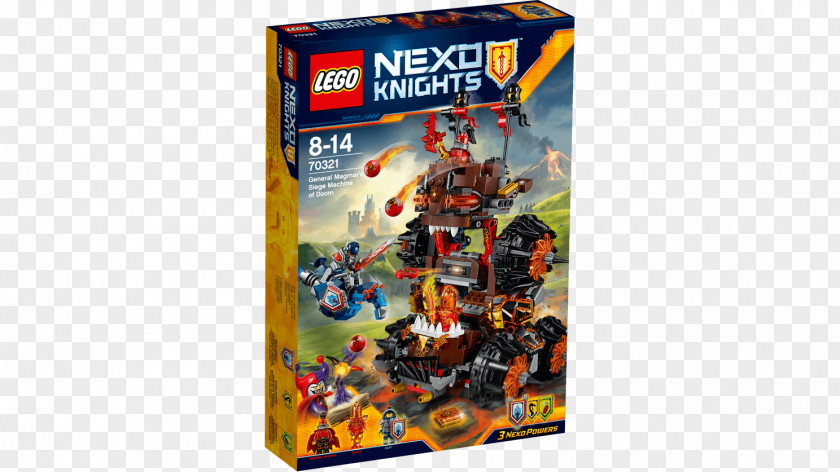 LEGO 70321 NEXO KNIGHTS General Magmar's Siege Machine Of Doom Engine Toy PNG