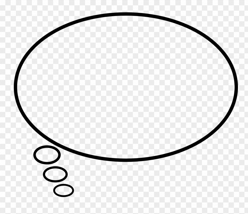 Speech Bubble Black And White Circle Area PNG