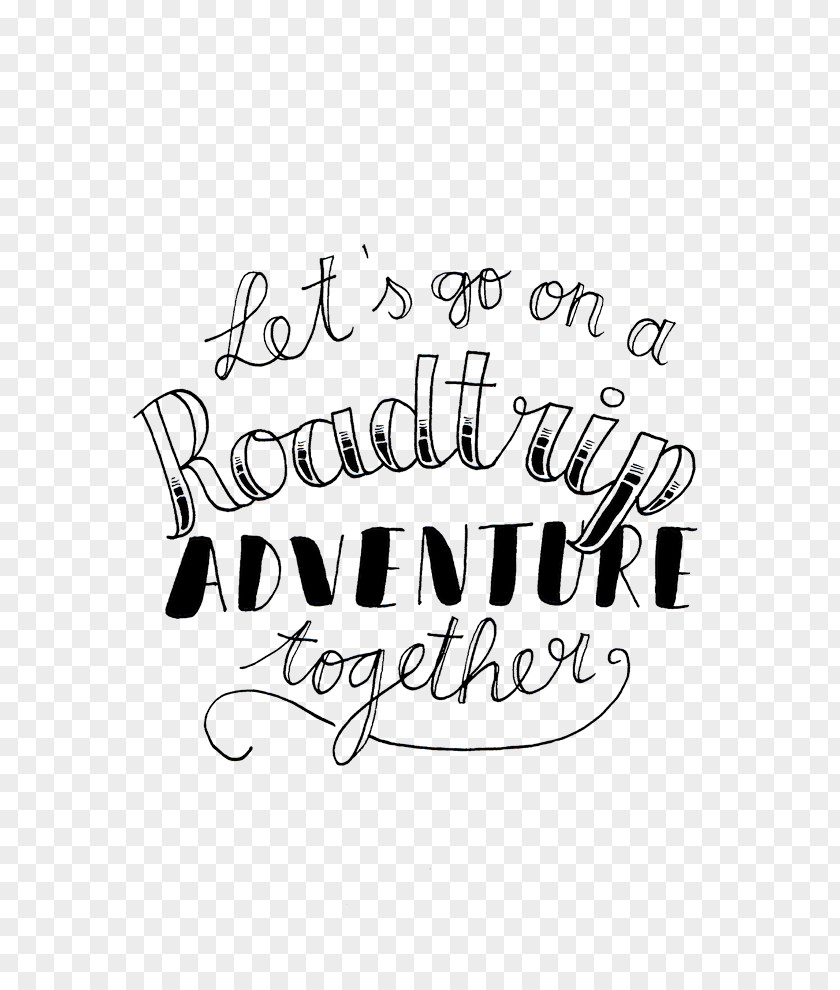 Travel Calligraphy Lettering Road Trip Logo Font PNG