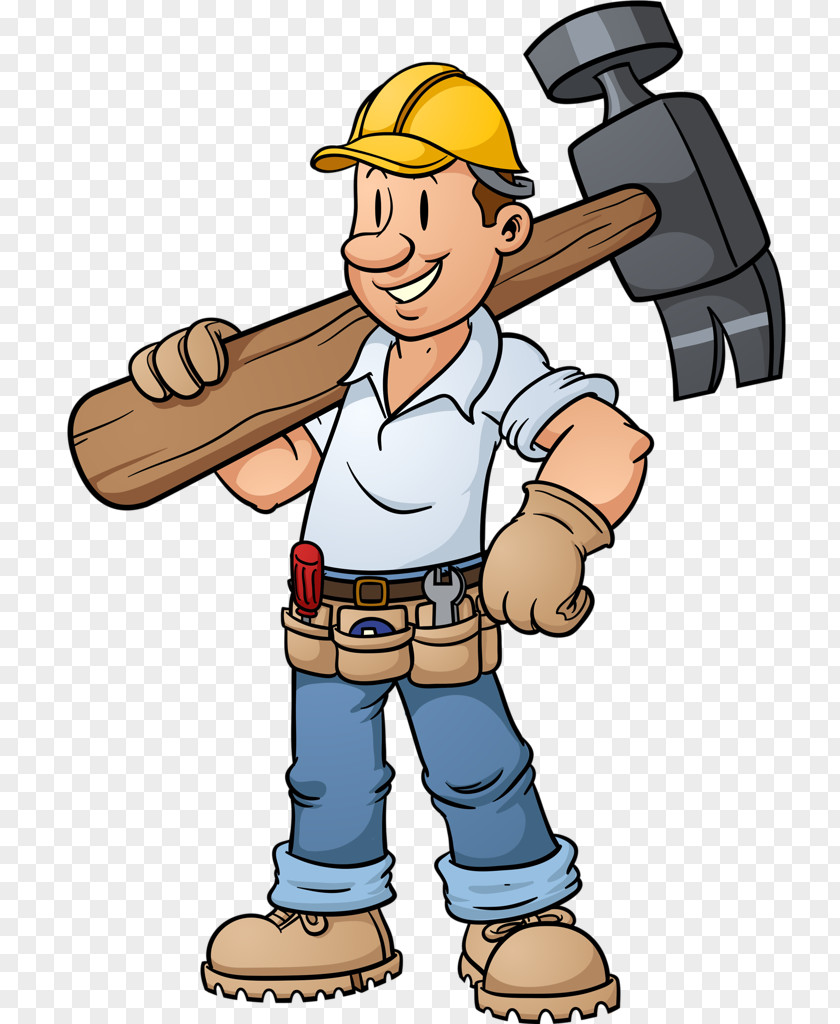 Construction People Architectural Engineering Worker Hammer Clip Art PNG