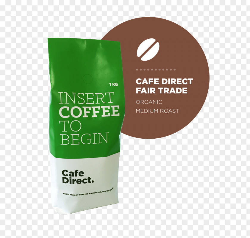 Fair Trade Coffee Bean Espresso Cafédirect Decaffeination PNG