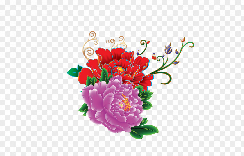 Peony Moutan Garden Roses Flower PNG