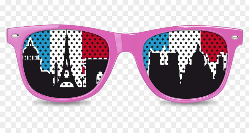 Skyline Paris Goggles Sunglasses Pink M PNG