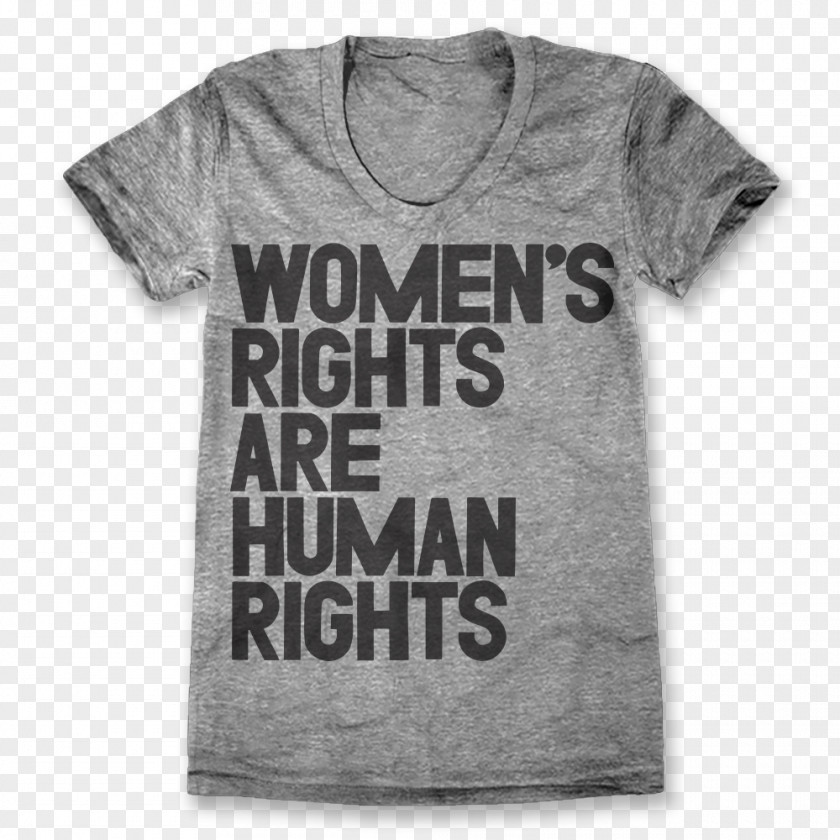 Womens Rights Printed T-shirt Women's Are Human PNG