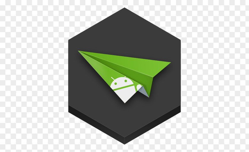 Airdroid Square Triangle Brand Green PNG