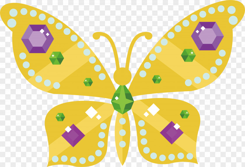 Beautiful Golden Butterfly Nymphalidae Clip Art PNG