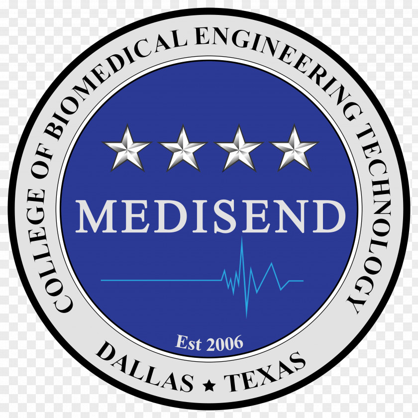 Biomedical Engineering MEDISEND Emblem Circle M Label Logo PNG