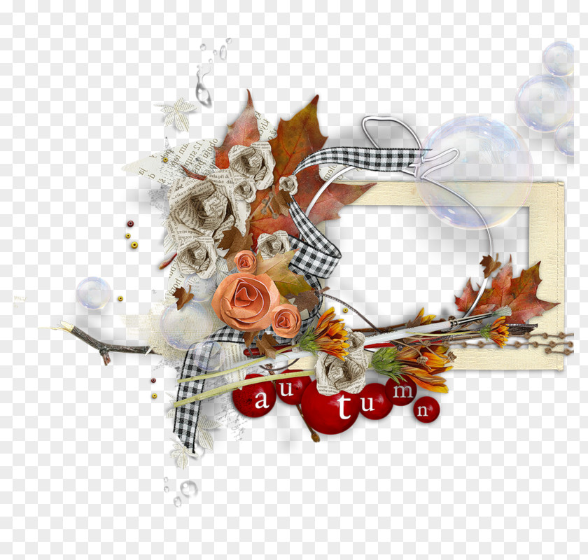 Design Floral Autumn Clip Art PNG