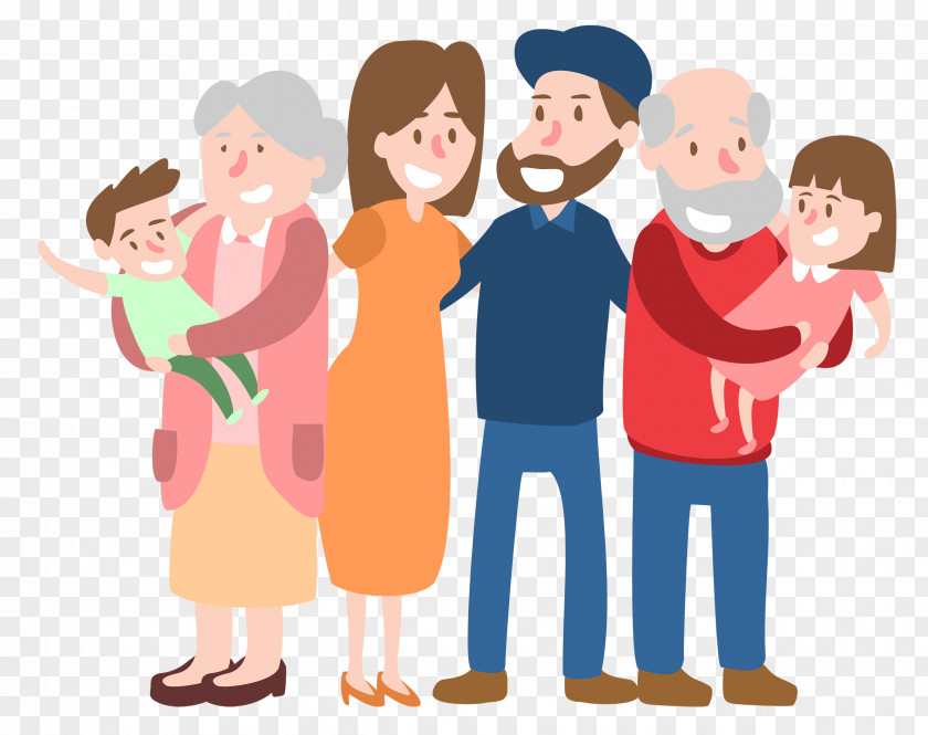 Family Of People Vector Graphics Image Illustration PNG