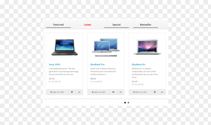 Laptop Closed-circuit Television Responsive Web Design OpenCart System PNG