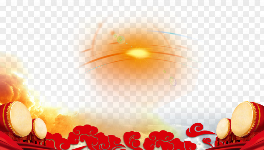 Posters Creative Light Effect Chinese New Year Festival Wallpaper PNG