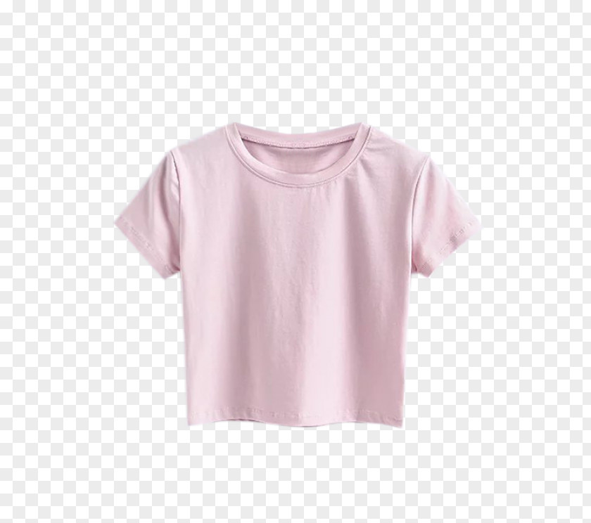 Short Sleeves Sleeve T-shirt Blouse Crop Top PNG