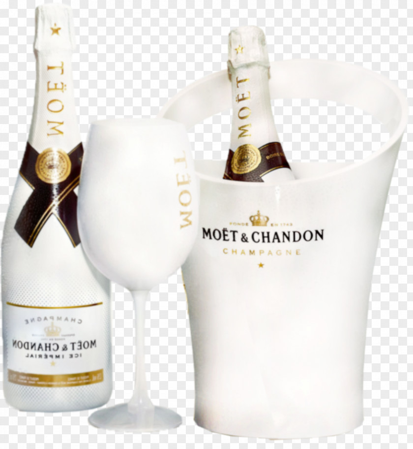 White Wine Bottle Champagne Moxebt & Chandon PNG
