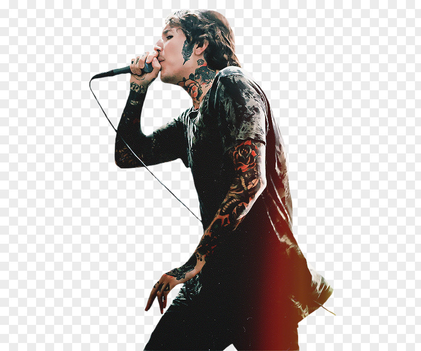 Black And White Brendon Urie Oliver Sykes Sleeve Tattoo Bring Me The Horizon Artist PNG