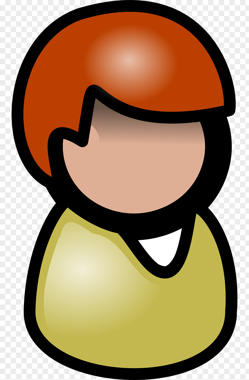 Avatar Man Brown Green Clip Art PNG