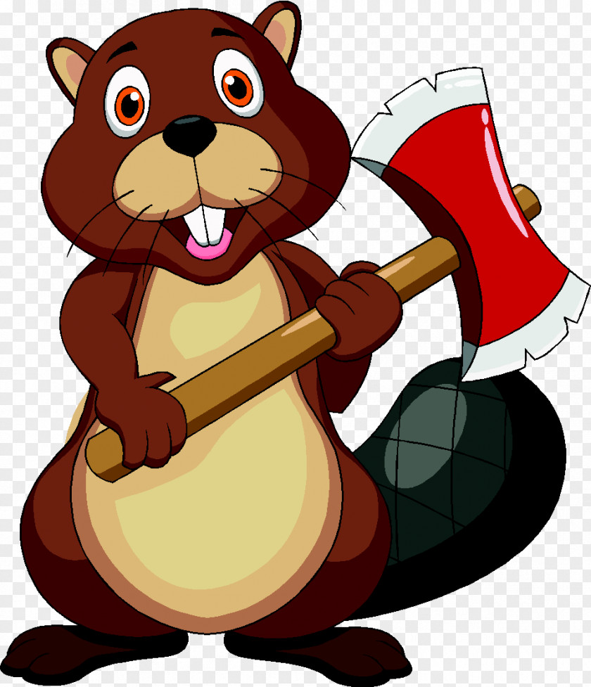Beaver Royalty-free Cartoon Clip Art PNG