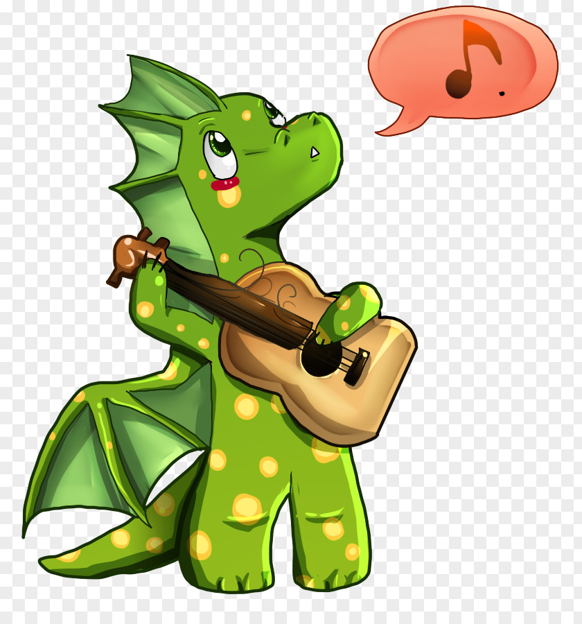 Guitar Playing Images Dragon Drawing Clip Art PNG