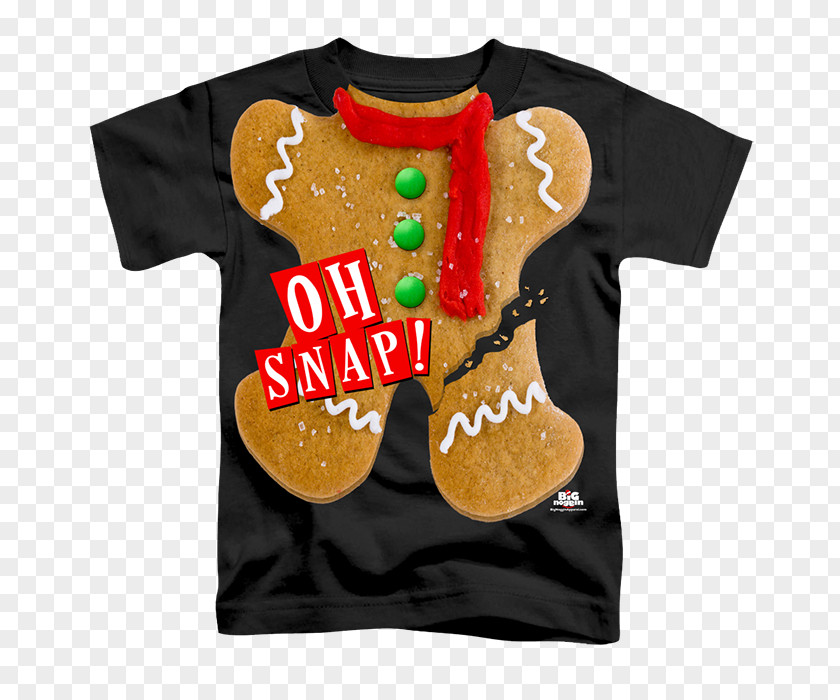 Oh Snap T-shirt Gingerbread Sleeve Hoodie PNG