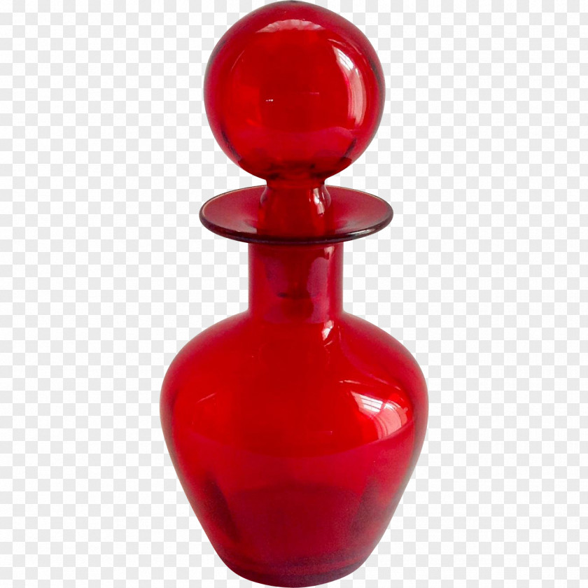 Vase Depression Glass Art Bottle PNG