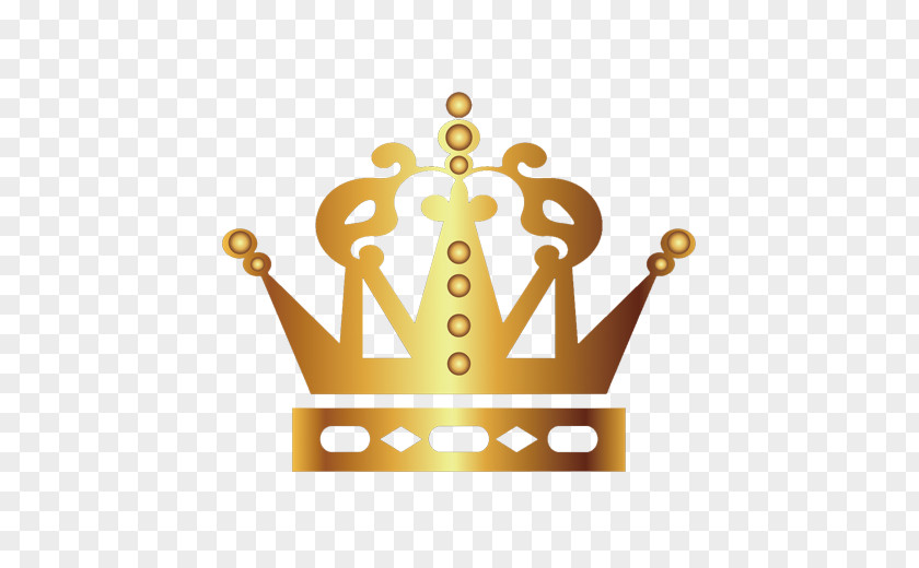 Golden Crown Vector Logo PNG