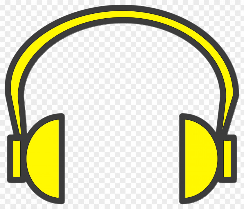 Symbol Electronic Device Yellow Clip Art Headphones Audio Equipment Line PNG