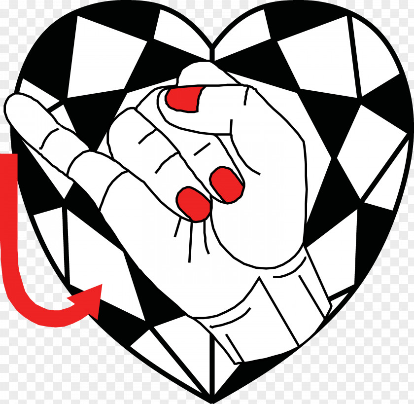 American Sign Language Clip Art Illustration Line Cartoon Heart PNG