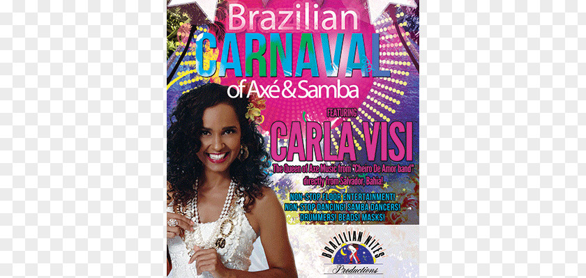 Brasilian Carnival Hair Coloring Advertising PNG