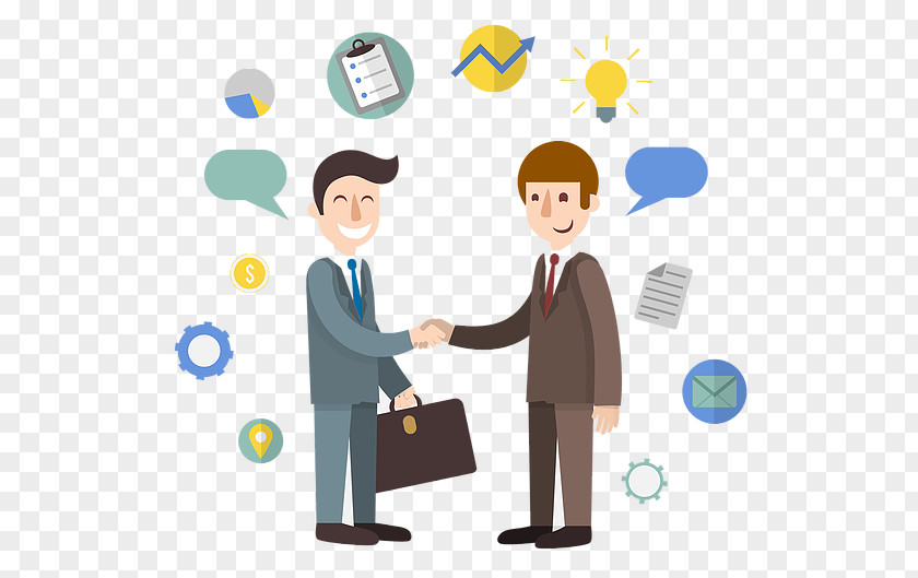 Business Businessperson Handshake Cartoon PNG