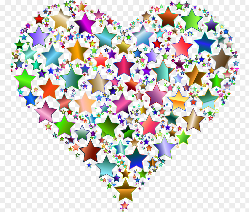 Colorful Stars Desktop Wallpaper Heart Color Clip Art PNG