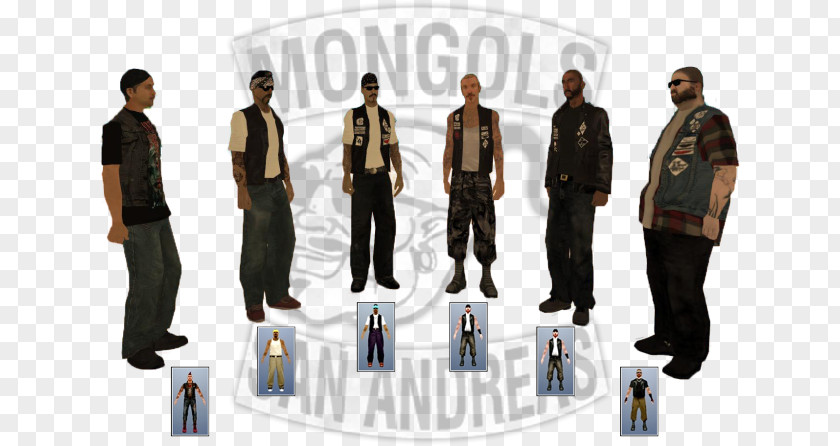 Daniela De Los Santos Grand Theft Auto: San Andreas Multiplayer Mongols Motorcycle Club PNG