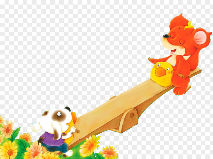 Dog And Fox Child Storytelling Book Illustration PNG