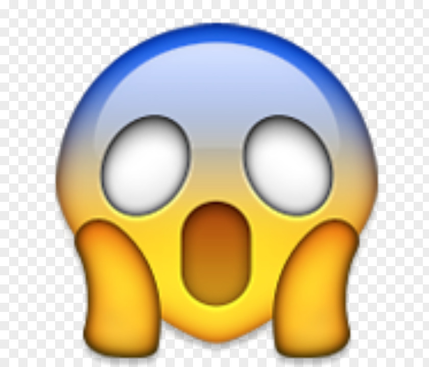 Emoji Screaming Sticker IPhone Fear PNG