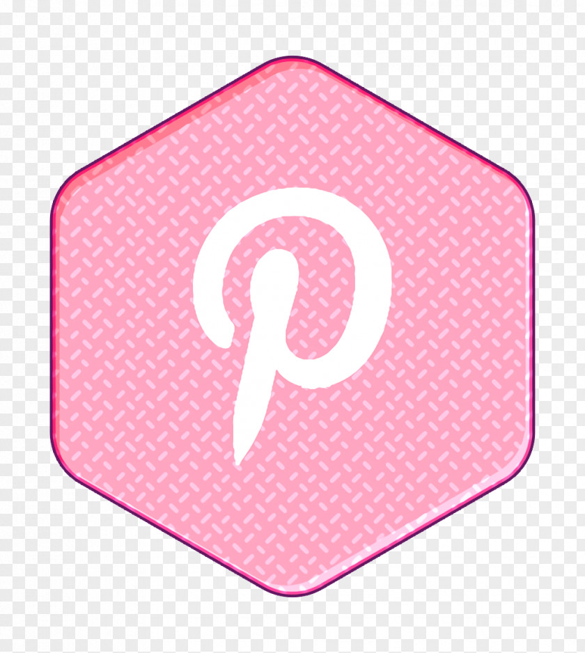 Magenta Material Property Hexagon Icon Media Pinterest PNG