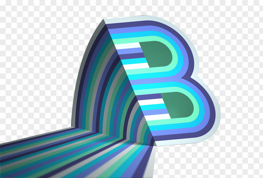 Three-dimensional Element Letter B Fancy Alphabets Creativity Typography PNG