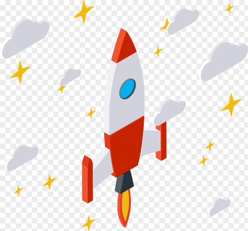 Vector Cartoon Rocket Euclidean PNG