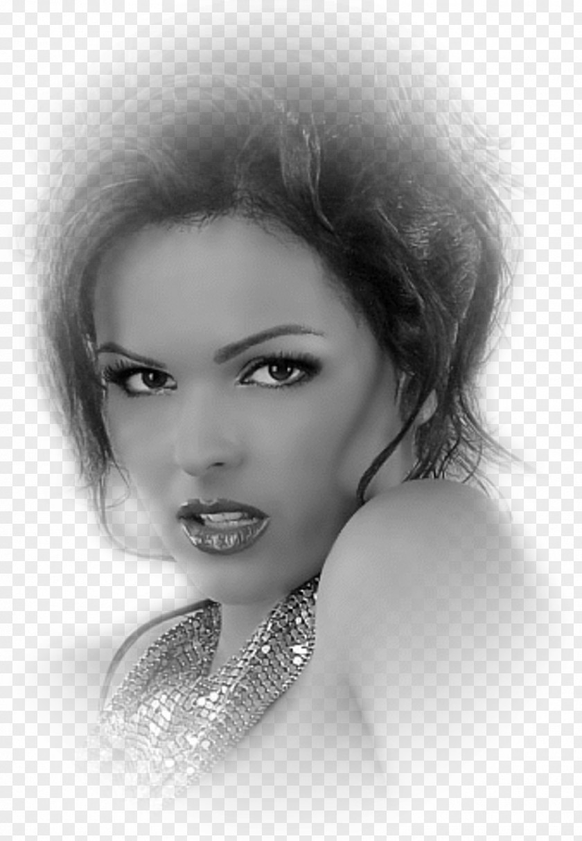 Woman Black And White Portrait Photography PNG