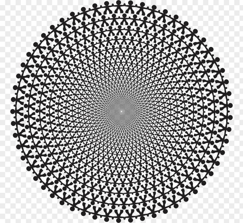 Circle Concentric Objects Halftone PNG