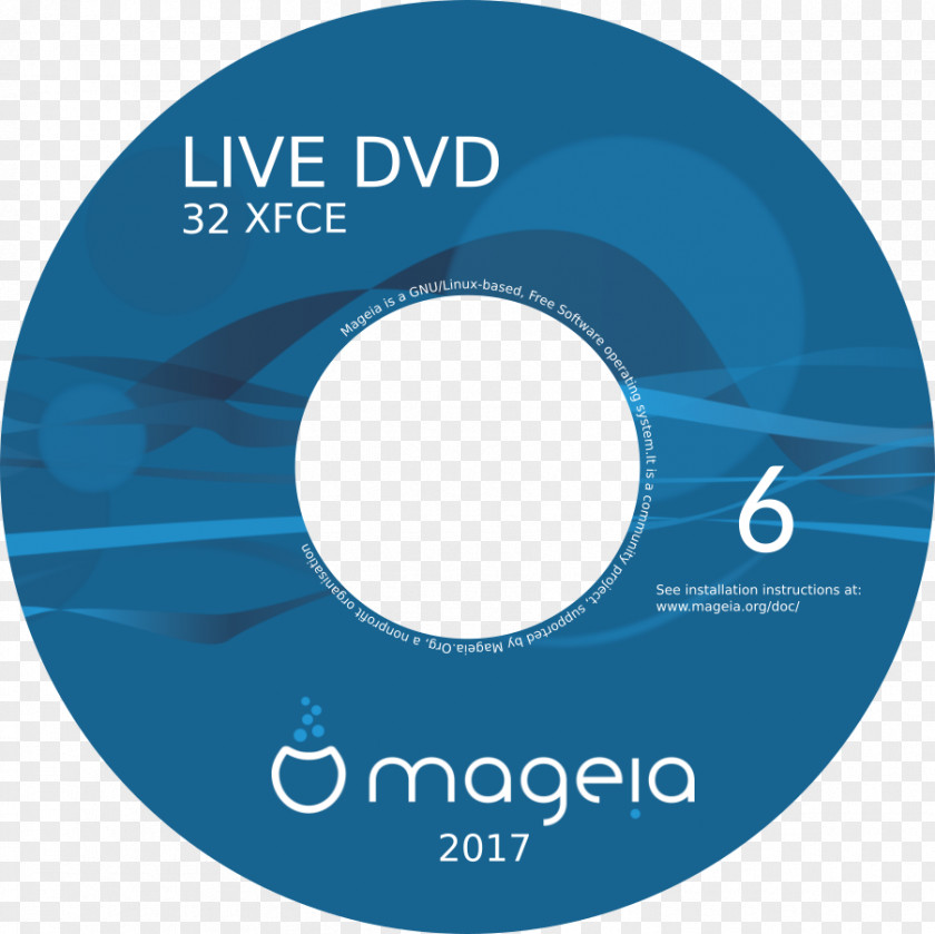 Cover Dvd Compact Disc Mageia KDE Plasma 4 64-bit Computing Xfce PNG
