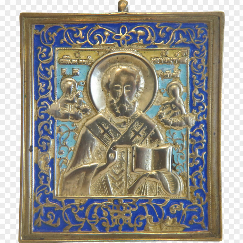 Saint Nicholas Medal Gold 01504 Bronze PNG