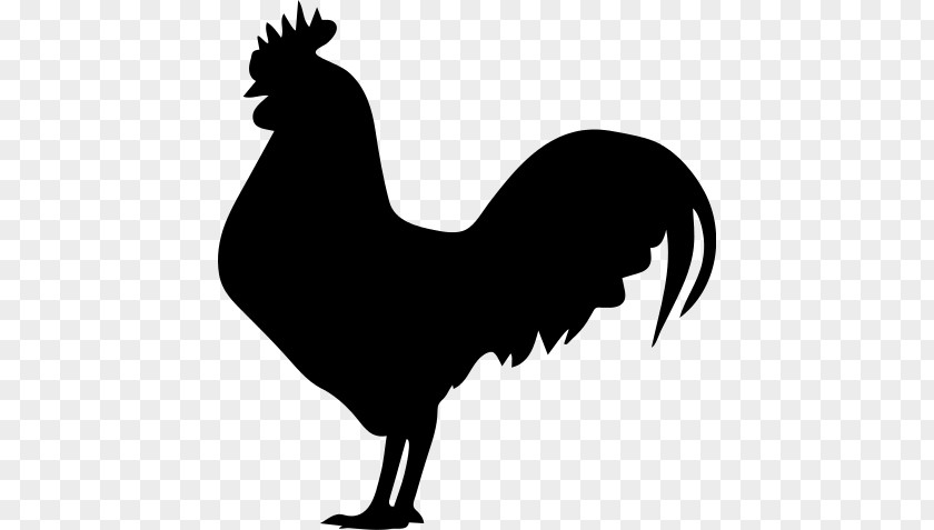 Silhouette Rooster Clip Art PNG