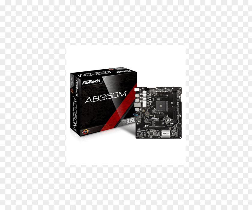 Socket AM4 Motherboard ASRock MicroATX PNG
