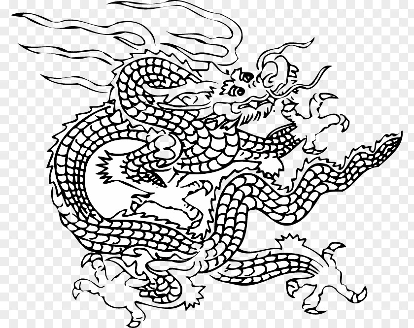 Vector Dragon Background Image Lxfd Tu1ea7m Hoan Chinese Illustration PNG