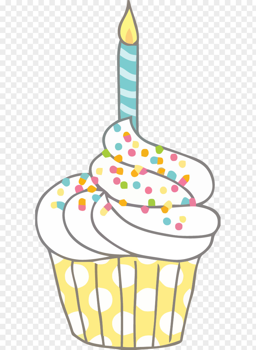 Doodle Cupcake Birthday Cake Clip Art PNG