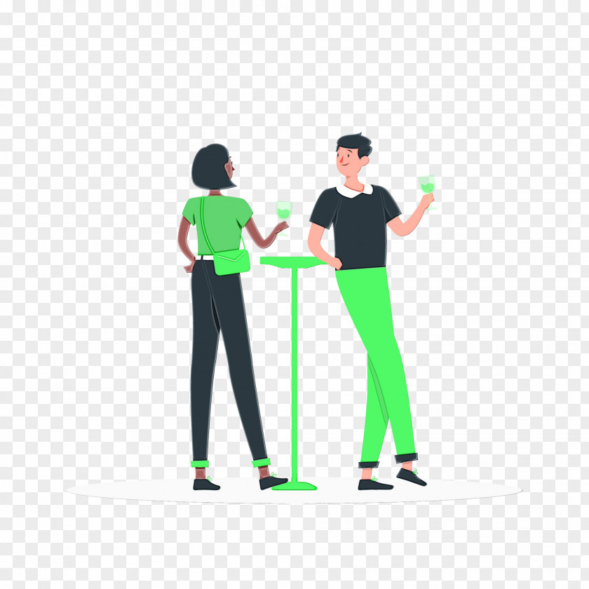 Green Line Uniform Cartoon Meter PNG