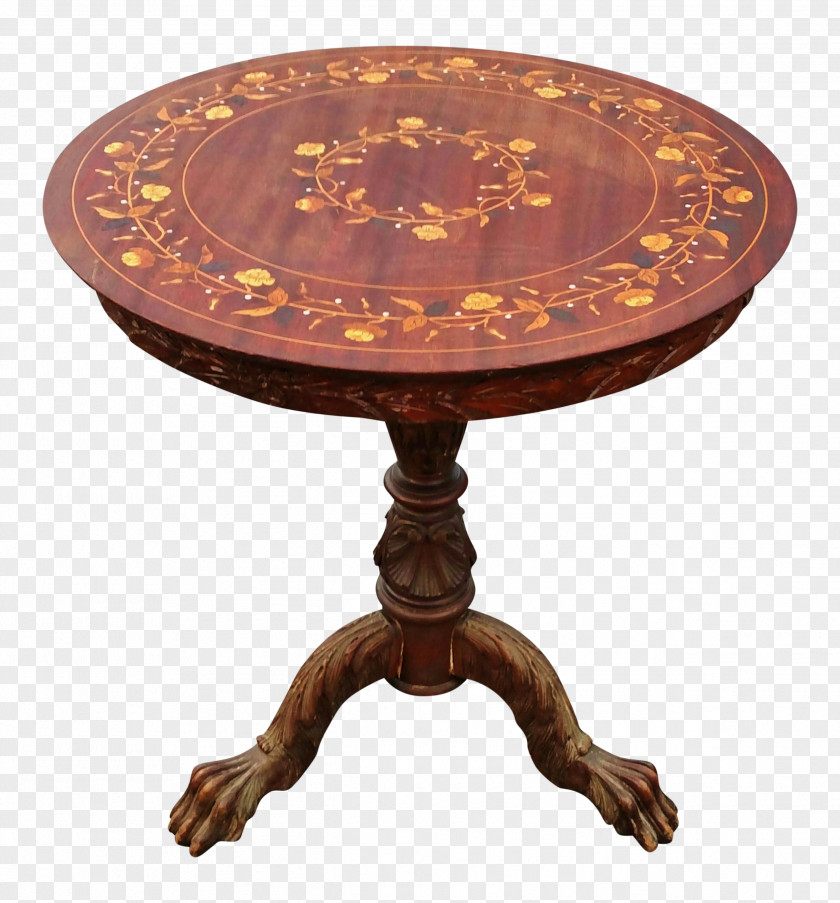 Antique Tables Coffee Inlay Furniture PNG