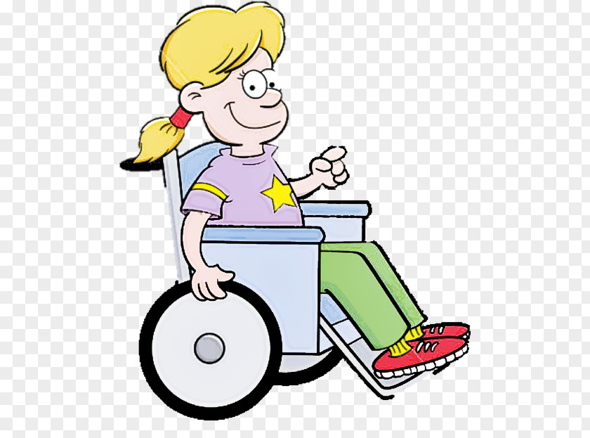 Cartoon Riding Toy Vehicle Wheelchair Child PNG
