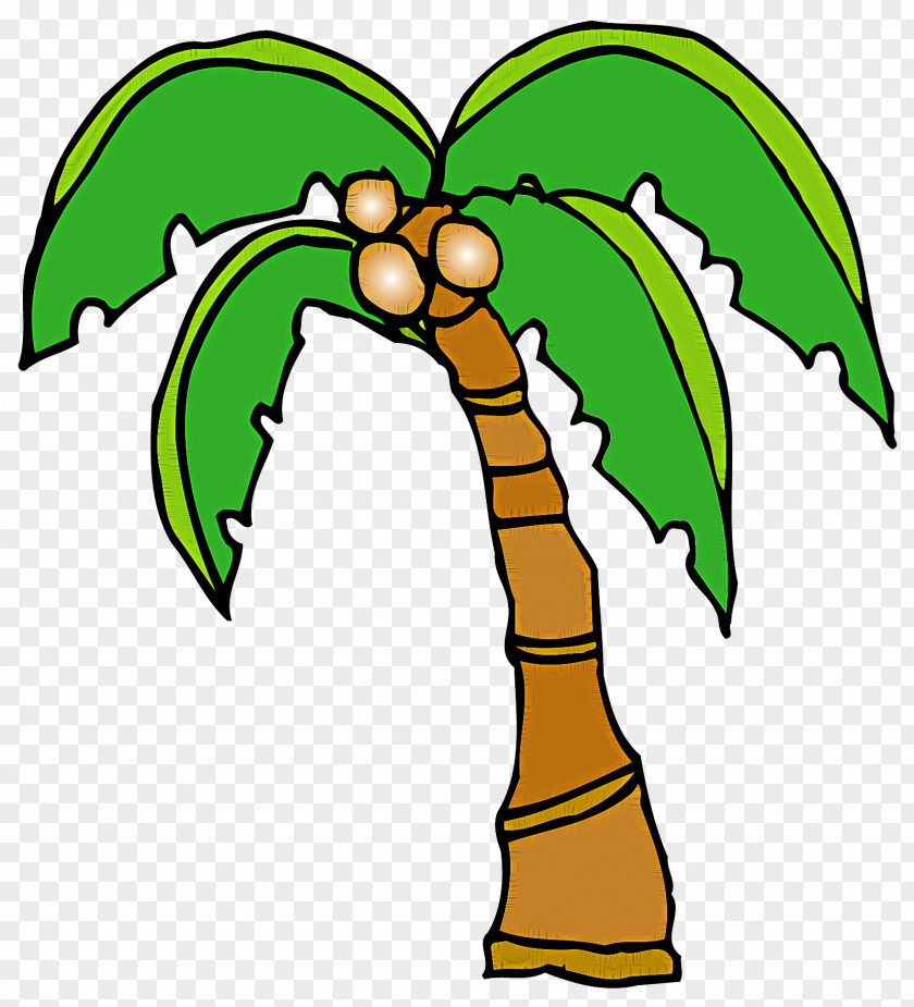 Plant Stem Line Art Cartoon Leaf Character PNG