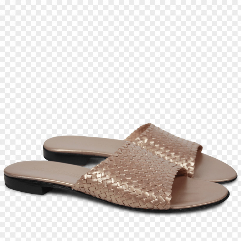 Sandal Slide Brown Shoe PNG